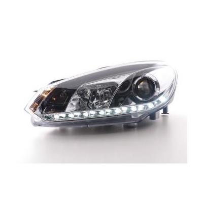 Faros Delanteros Luz Diurna Set Luz Diurna Vw Golf 6 Modelo 1k  08- Cromado Fk Automotive