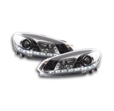 Faros Delanteros Luz Diurna Set Luz Diurna Vw Golf 6 Modelo 1k  08- Cromado Fk Automotive