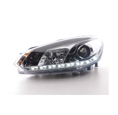 Faros Delanteros Luz Diurna Set Luz Diurna Vw Golf 6 Modelo 1k  08- Cromado Fk Automotive