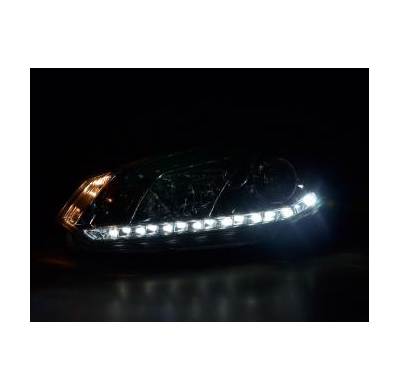 Faros Delanteros Luz Diurna Set Luz Diurna Vw Golf 6 Modelo 1k  08- Cromado Fk Automotive