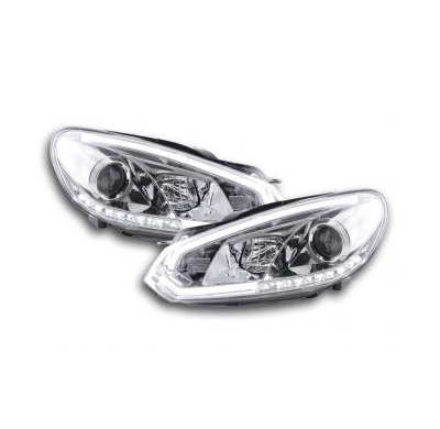 Faros Luz Diurna Con R87 Vw Golf 6 Bj. 08-12 Cromado Fk Automotive