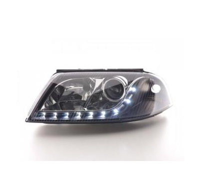 Faros Delanteros Luz Diurna Set Vw Passat Modelo 3bg  00-05 Negro Fk Automotive