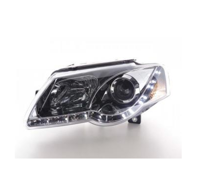Faros Delanteros Luz Diurna Set Vw Passat Modelo 3c  05- Cromado Fk Automotive