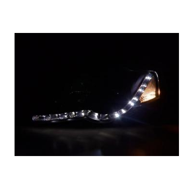 Faros Delanteros Luz Diurna Set Vw Passat Modelo 3c  05- Negro Fk Automotive