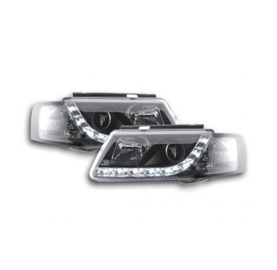 Faros Delanteros Luz Diurna Set Luz Diurna Vw Passat Modelo 3b  97-00 Negro Fk Automotive