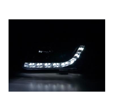 Faros Delanteros Luz Diurna Set Luz Diurna Vw Passat Modelo 3b  97-00 Negro Fk Automotive