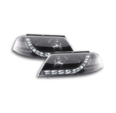 Faros Delanteros Luz Diurna Set Luz Diurna Vw Passat Modelo 3bg  00-05 Negro Fk Automotive