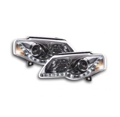 Faros Delanteros Luz Diurna Set Luz Diurna Vw Passat B6 3c Cromado Fk Automotive