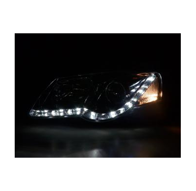 Faros Delanteros Luz Diurna Set Luz Diurna Vw Passat B6 3c Cromado Fk Automotive
