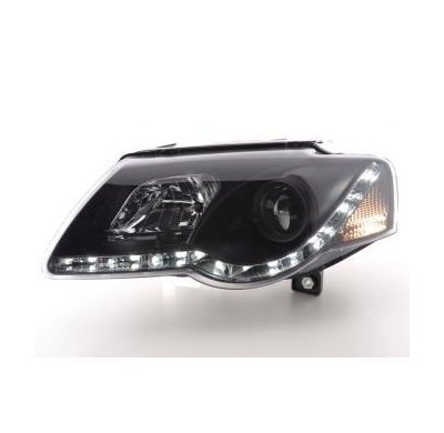 Faros Delanteros Luz Diurna Set Luz Diurna Vw Passat B6 3c Negro Fk Automotive