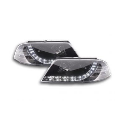Faros Delanteros Luz Diurna Set Vw Passat Modelo 3bg  00-05 Negro Fk Automotive