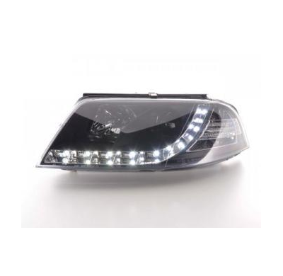 Faros Delanteros Luz Diurna Set Vw Passat Modelo 3bg  00-05 Negro Fk Automotive