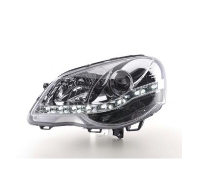 Faros Delanteros Luz Diurna Set Luz Diurna Vw Polo 4 9n3 Cromado Fk Automotive