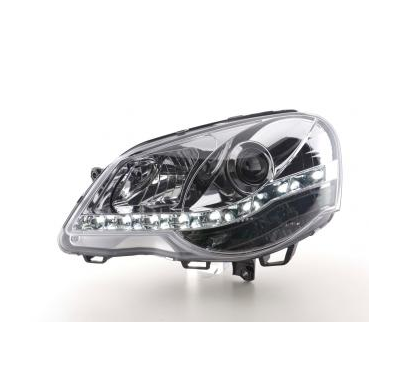 Faros Delanteros Luz Diurna Set Luz Diurna Vw Polo 4 9n3 Cromado Fk Automotive