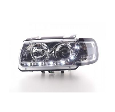 Faros Delanteros Luz Diurna Set Vw Polo Modelo 6n  94-99 Cromado Fk Automotive