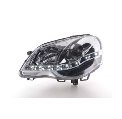 Faros Delanteros Luz Diurna Set Vw Polo Modelo 9n3  05-09 Cromado Fk Automotive