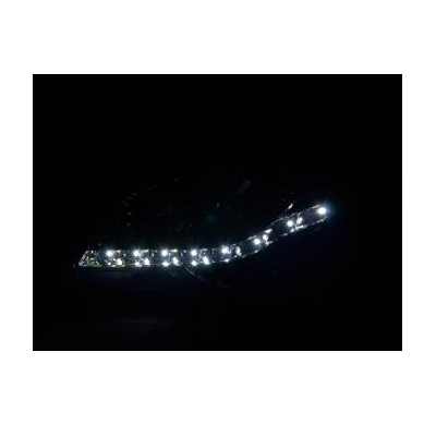 Faros Delanteros Luz Diurna Set Vw Polo Modelo 9n3  05-09 Cromado Fk Automotive