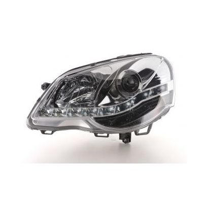 Faros Delanteros Luz Diurna Set Vw Polo Modelo 9n3  05-09 Cromado Fk Automotive