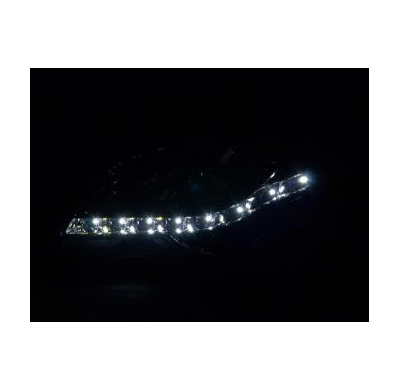 Faros Delanteros Luz Diurna Set Vw Polo Modelo 9n3  05-09 Cromado Fk Automotive