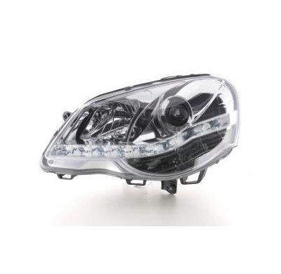 Faros Delanteros Luz Diurna Set Vw Polo Modelo 9n3  05-09, Cromado Fk Automotive