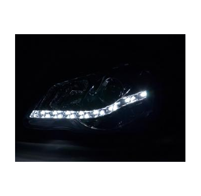 Faros Delanteros Luz Diurna Set Vw Polo Modelo 9n3  05-09, Cromado Fk Automotive