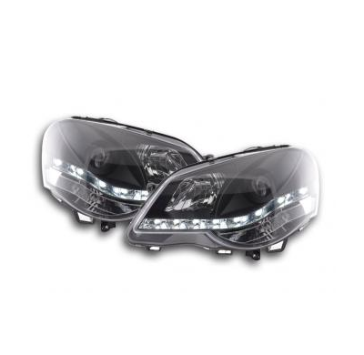 Faros Luz Diurna Con R87 Vw Polo 9n3 Bj. 05-09 Negro Fk Automotive