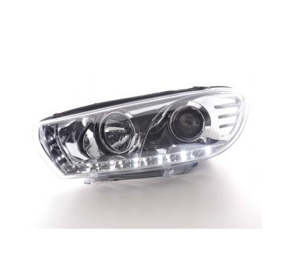 Faros Delanteros Luz Diurna Set Vw Scirocco 3 Modelo 13  08- Cromado Fk Automotive
