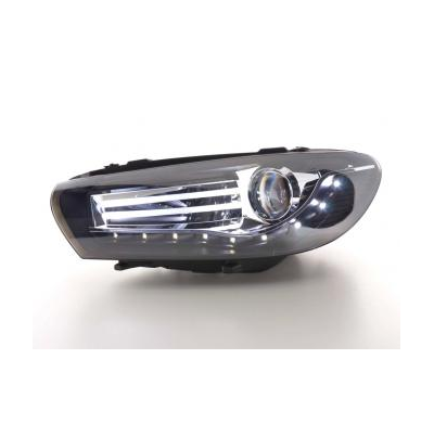 Faros Delanteros Luz Diurna Set Vw Scirocco 3, Negro Fk Automotive