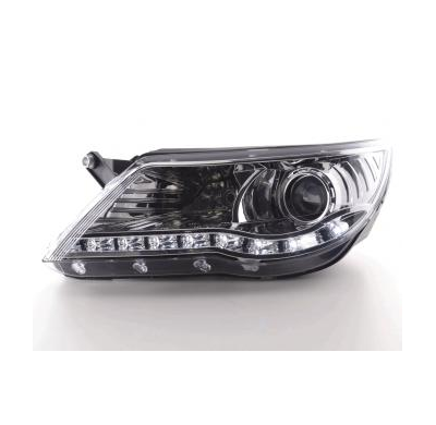 Faros Delanteros Luz Diurna Set Vw Tiguan, Cromado Fk Automotive