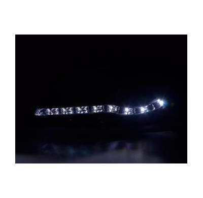 Faros Delanteros Luz Diurna Set Vw Tiguan, Negro Fk Automotive