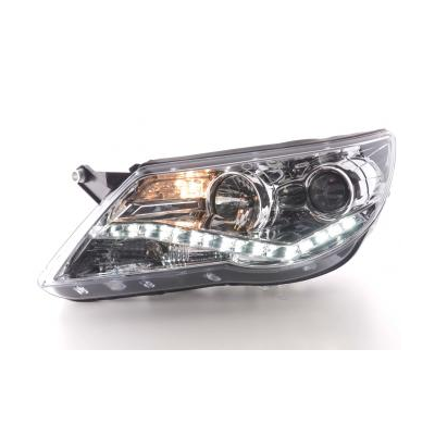 Faros Delanteros Luz Diurna Set Vw Tiguan  07-11, Cromado Fk Automotive