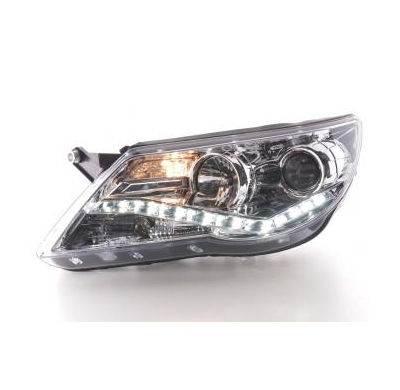 Faros Delanteros Luz Diurna Set Vw Tiguan  07-11, Cromado Fk Automotive