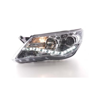 Faros Delanteros Luz Diurna Set Vw Tiguan  07-11, Cromado Fk Automotive