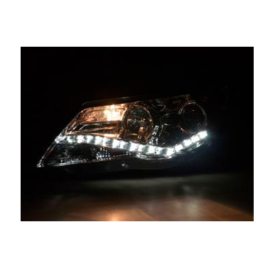 Faros Delanteros Luz Diurna Set Vw Tiguan  07-11, Cromado Fk Automotive