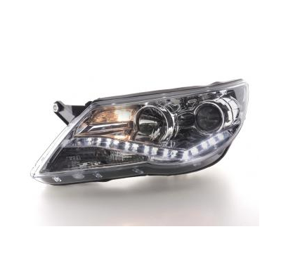 Faros Delanteros Luz Diurna Set Vw Tiguan  07-11, Cromado Fk Automotive