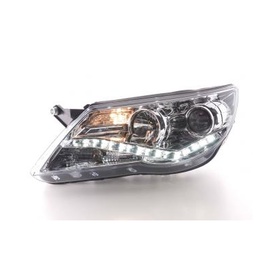 Faros Delanteros Luz Diurna Set Vw Tiguan  07-11, Cromado Fk Automotive