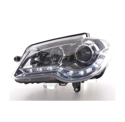 Faros Delanteros Luz Diurna Set Vw Touran Modelo 1t  06-10 Cromado Fk Automotive