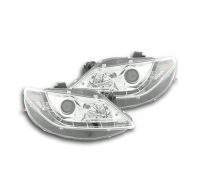 Faros Delanteros Luz Diurna Set Seat Ibiza Modelo 6j  08- Cromado Fk Automotive