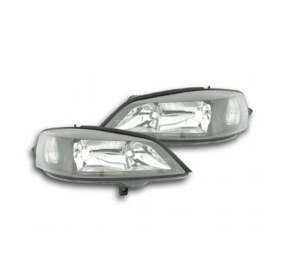 Faros Delanteros Set Angel Eyes Opel Astra Modelo G  98-03 Negro Fk Automotive