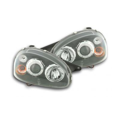 Faros Delanteros Set Angel Eyes Opel Corsa Modelo B  94-00 Negro Fk Automotive