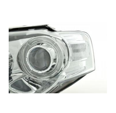Faros Delanteros Angel Eyes Set  Vw Passat Modelo 3c  05- Cromado Fk Automotive