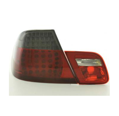 Kit De Pilotos Traseros Led Bmw Serie 3 Coupe Modelo E46  99-03 Negro/Rojo Fk Automotive