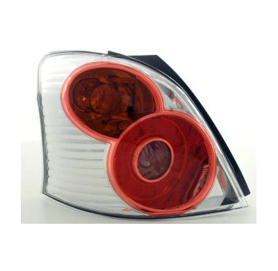 Kit De Pilotos Traseros Led Toyota Yaris / Vitz 5-Ptas. Modelo Xp9  06-09 Color Claro/Rojo Fk Automotive