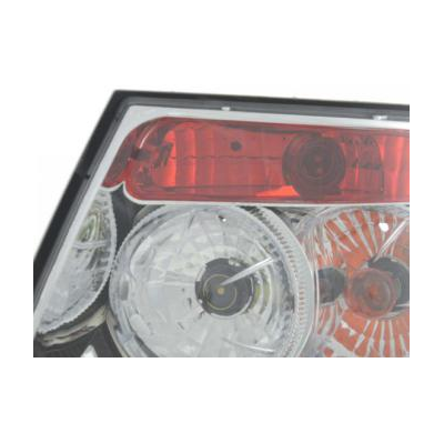 Kit De Pilotos Traseros Para Audi A4 Sedan Modelo B5  95-00 Cromado Fk Automotive