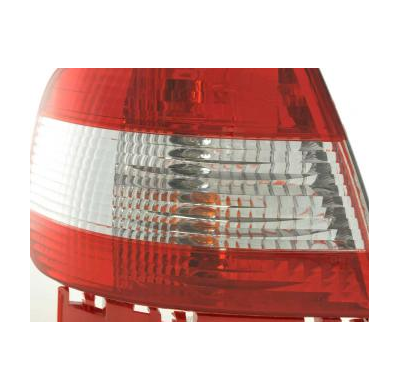 Kit De Pilotos Traseros Para Audi A4 Sedan Modelo B5  95-00 Rojo Blanco Fk Automotive