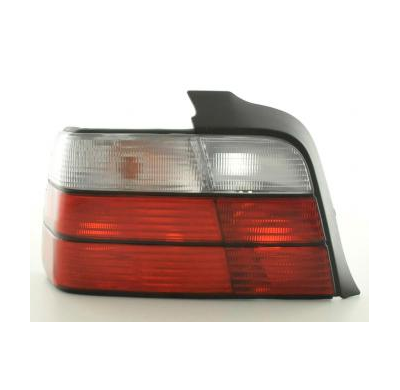 Kit De Pilotos Traseros Para Bmw Serie 3 Sedan Modelo E36  91-98 Rojo Blanco Fk Automotive