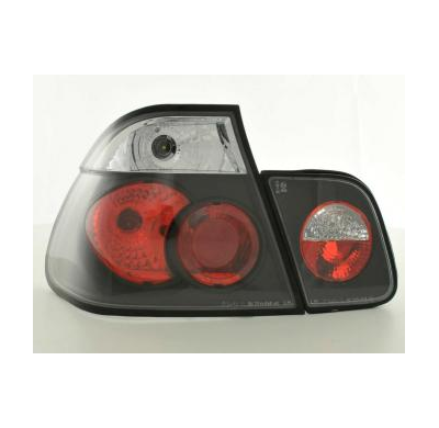 Kit De Pilotos Traseros Para Bmw Serie 3 Sedan Modelo E46  98-01 Negro Fk Automotive