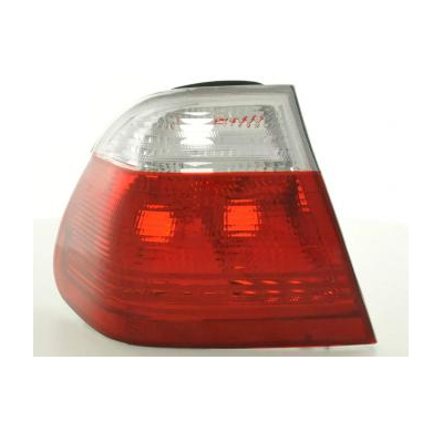 Kit De Pilotos Traseros Para Bmw Serie 3 Sedan Modelo E46  98-01 Blanco Rojo Fk Automotive