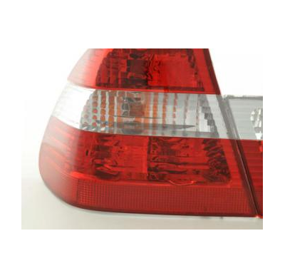 Kit De Pilotos Traseros Para Bmw Serie 3 Sedan Modelo E46  98-01 Blanco Rojo Fk Automotive