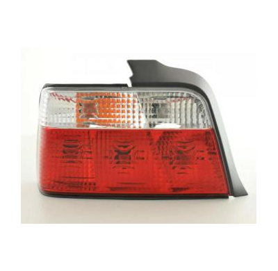 Kit De Pilotos Traseros Para Bmw Serie 3 Sedan Modelo E36  91-98 Rojo Blanco Fk Automotive